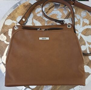 Roots Leather Crossbody Bag